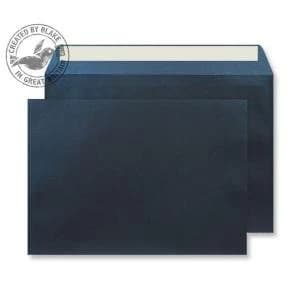 Image of Blake Creative Shine C4 120gm2 Peel and Seal Wallet Envelopes Midnight