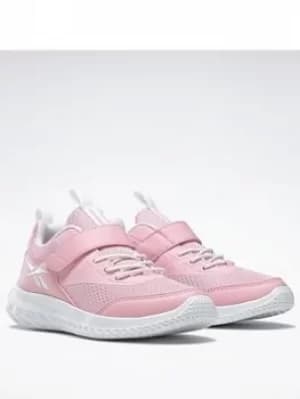 Image of Reebok Rush Runner 4 Shoes, Pink/White, Size 1.5