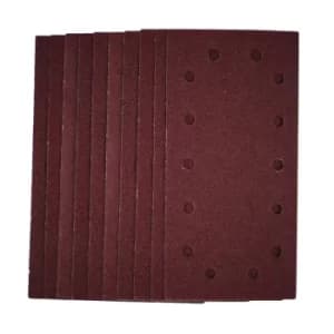 Image of Draper 1/2 Sanding Sheets with Hook and Loop, 115 x 230mm, 40 Grit (Pack of 10)