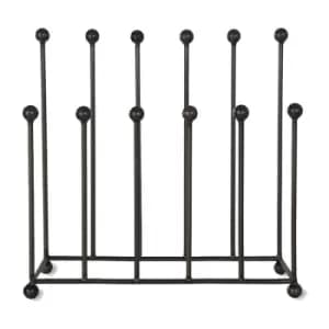 Image of Neo Black Steel Boot Rack Holds 6 Pairs