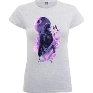 Image of Star Wars - Rogue One Jyn Death Star Kids 7 - 8 Years T-Shirt - Grey