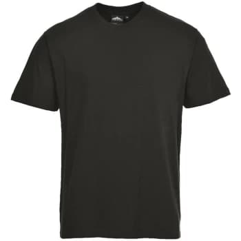 Image of Portwest - B195BKRXXL - sz 2XL Turin Premium T-Shirt Workwear - Black
