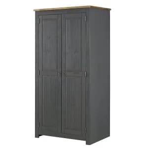 Image of Halea 2 Door Wardrobe - Carbon