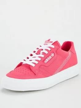 Image of adidas Originals CONTINENTAL VULC Junior Trainer - Pink, Size 5
