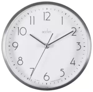 Image of Acctim Ava Table & Wall Clock - Silver
