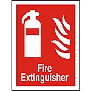 Image of Fire Extinguisher Sign Fire Extinguisher Vinyl 30 x 20 cm