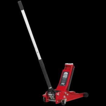 Image of Sealey 2 Tonne Low Entry Rocket Lift Trolley Jack Red
