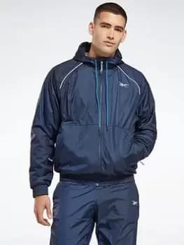 Image of Reebok Outerwear Fleece-lined Jacket, Black, Size L, Men