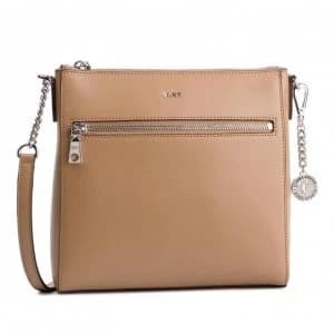 Image of DKNY Top Zip Pocket Cross Body Bag - Latte