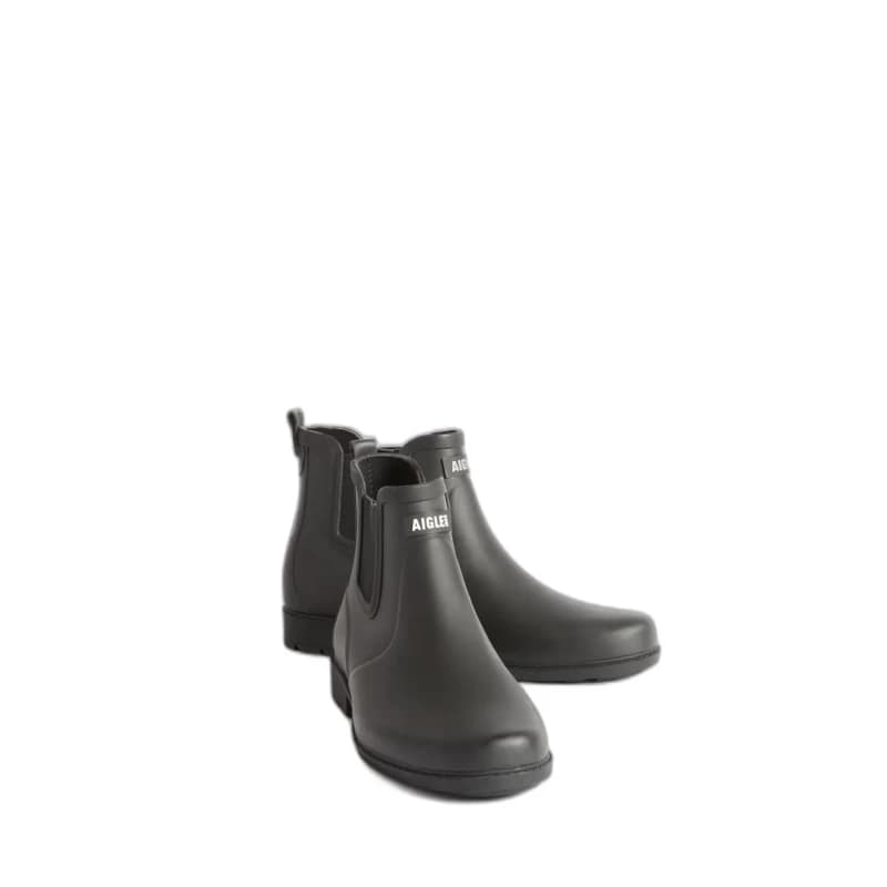 Image of Aigle Carville M 2 Rubber Mens Ankle Boots - Noir - Size:UK 9.5
