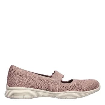 Image of Skechers Sea Pit Out Womens Shoes - Purple
