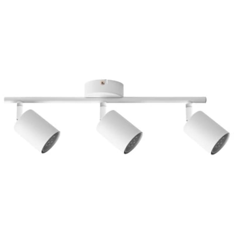 Image of Beliani 3 Light Spotlight Nyando Metal White