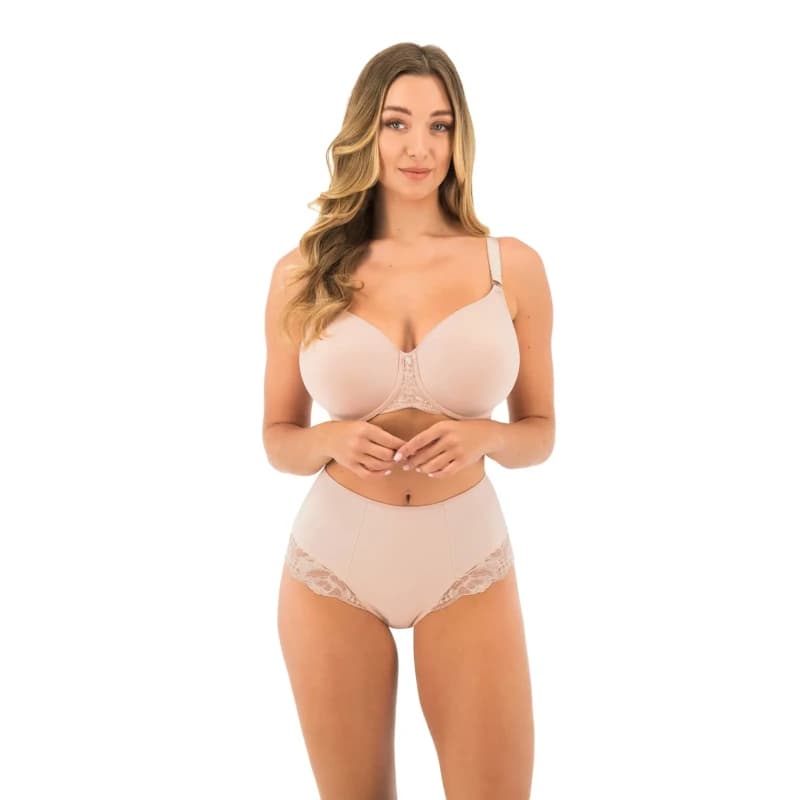 Image of Fantasie Womens Reflect High Waist Brief in Nude Size: 14 Nude Female 14
