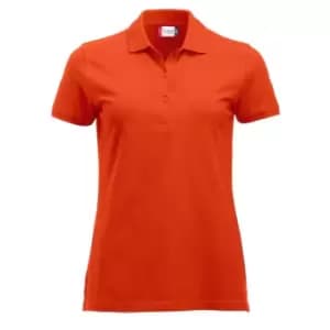 Image of Clique Womens/Ladies Marion Polo Shirt (XS) (Blood Orange)