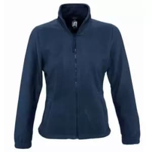 Image of SOLS Womens/Ladies North Full Zip Fleece Jacket (L) (Navy)
