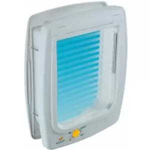 Image of Ferplast - 4-Way Manual Pet Flap Swing 11T White 72106011 White
