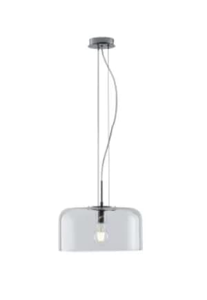 Image of Gibus Glass Dome Ceiling Pendant, Clear, E27