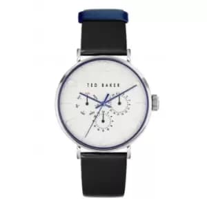 Image of Ted Baker Gents Phylipa Gents Stainless Steel Black Watch BKPPGF206