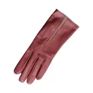 Image of Eastern Counties Leather Womens/Ladies Sadie Contrast Panel Gloves (XL) (Taupe/Oxblood)