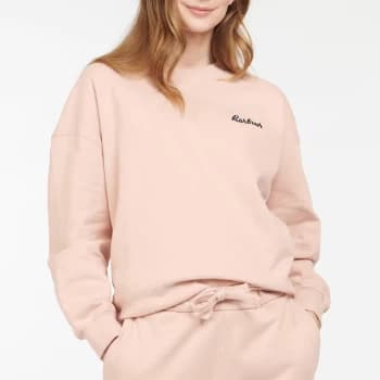 Image of Barbour Womens Rosie Relaxed Lounge Crew - Rose Tan - S