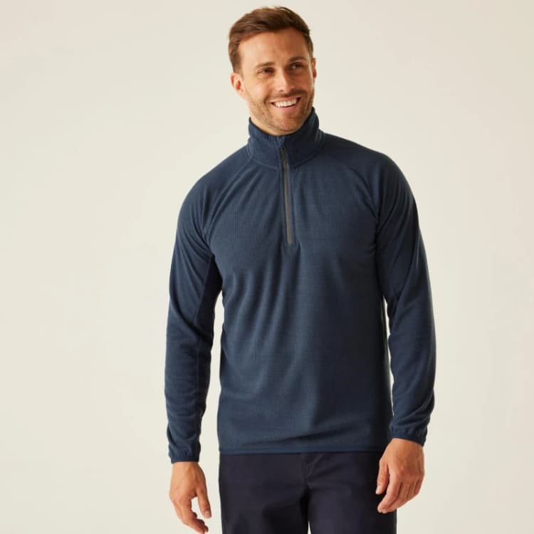 Image of Regatta Regatta Men Navigate' Half Zip Fleece in Navy Size: Small Navy S Male 5063019385488
