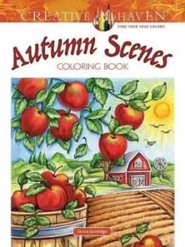 Image of Creative Haven Autumn Scenes Coloring Book by Teresa Goodridge