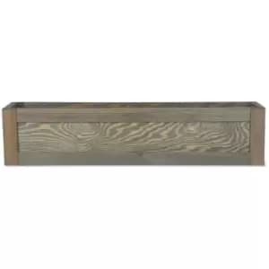 Image of Outdoor Aldsworth Trough Flower Planter Pot 90cm Spruce Wooden - Garden Trading