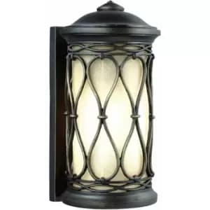 Image of Loops - Outdoor IP44 Wall Light Sconce Aged Bronze LED E27 75W Bulb Outside External