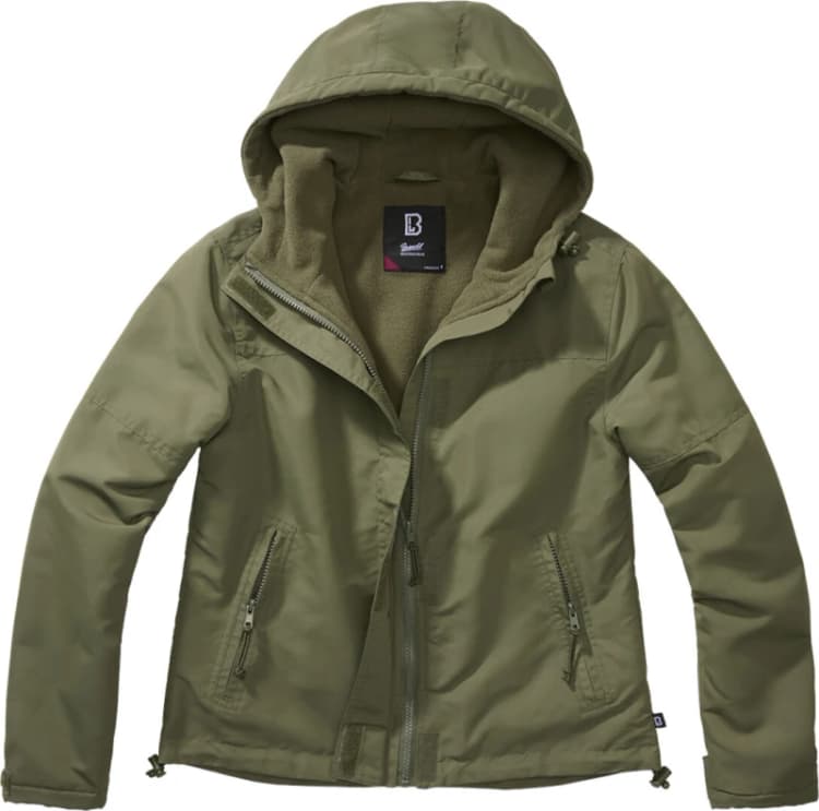 Image of Brandit Ladies Windbreaker Front Zip Windbreaker olive S Women