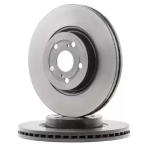 Image of PAIR PAINTED BREMBO BRAKE DISCS 09.9817.11