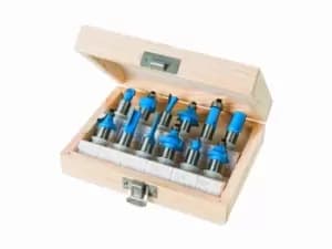 Image of Silverline 251591 12mm TCT Router Bit Set 12pce