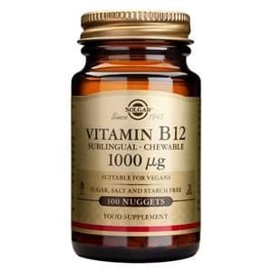 Image of Solgar Vitamin B12 1000 amp181g Nuggets 100 nuggets
