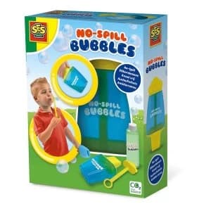 Image of SES CREATIVE Childrens No-Spill Bubble Bucket with Mega Bubbles Solution, 200ml