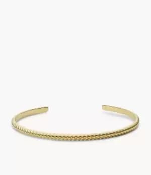 Image of Fossil Women Vintage Twists Gold-tone Stainless Steel Bangle Bracelet