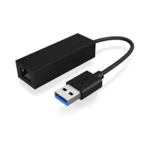 Image of ICY BOX USB 3.0 A-Type to RJ-45 Ethernet port. Connectivity technology: Wired Host interface: USB Interface: Ethernet. Maximum data transfer rate: 100