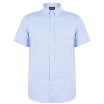 Image of Howick Oxford Short Sleeve Shirt - Sky