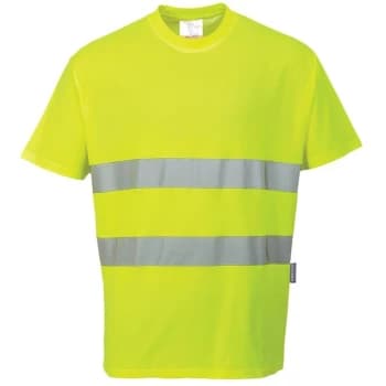 Image of Portwest - S172YERXXL - sz 2XL Cotton Comfort T-Shirt - Yellow