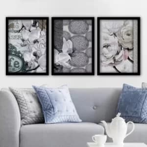 Image of 3SC124 Multicolor Decorative Framed Painting (3 Pieces)
