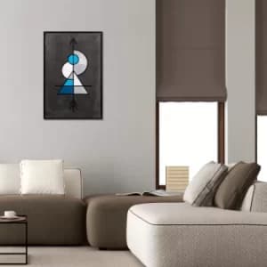 Image of Pyramid 2 Multicolor Decorative Wooden Wall Accessory