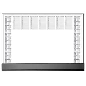 Image of Sigel Paper Desk Pad with Black Protective Strip 40 sheets 595x410 Ref