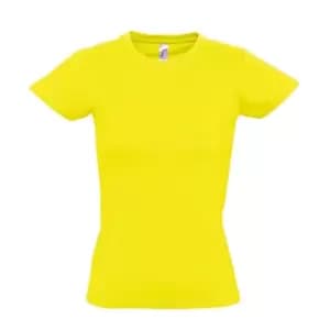 Image of SOLS Womens/Ladies Imperial Heavy Short Sleeve T-Shirt (XL) (Lemon)