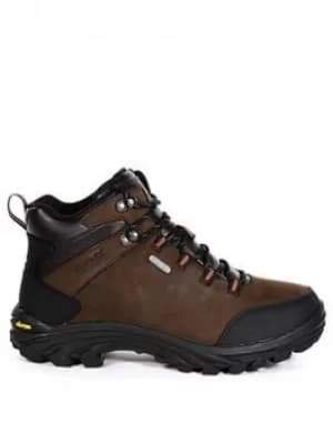Image of Regatta Burrell Leather Mid, Brown, Size 11, Men