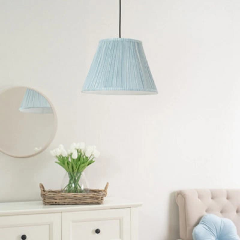 Image of Blue Pin Stripe Large Shade