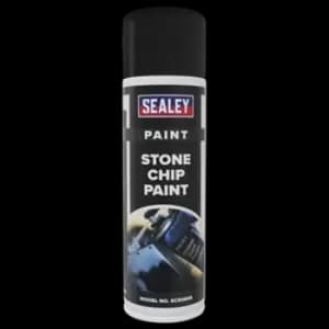 Image of Sealey Stone Chip Paint 500ml - Pack of 6 - SCS060