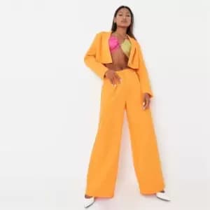 Image of Missguided Tailored Wide Leg Trouser - Orange