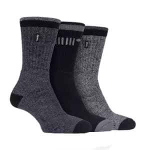 Image of Jeep 3 Pack Boot Socks Mens - Grey