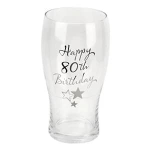 Image of Birthdays by Juliana Beer Glass - 80th Birthday
