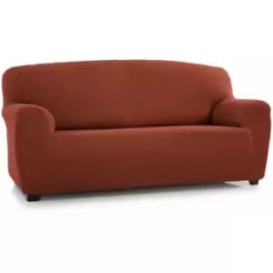 Image of Luxury 'Clare' Two Seater Armchair Cover Multi-Stretch Slipcover Protector, Burnt Orange - Burnt Orange - Burnt Orange - Homescapes