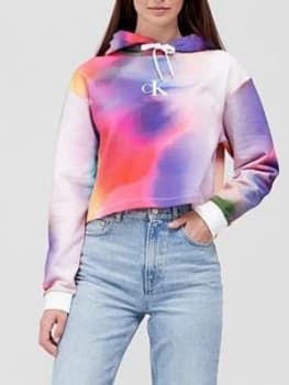 Image of Calvin Klein Jeans Calvin Klein Jeans Pride Hoodie, Multi, Size XS, Women