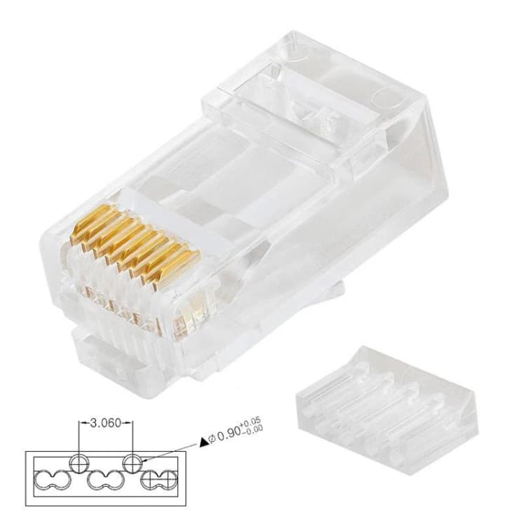 Image of FDL CAT.6 UTP CONNECTOR - 2 PIECE - 2 UP/6 DOWN (100pcs)